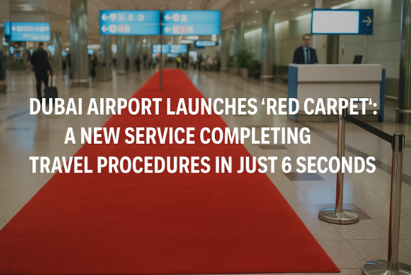 مطار دبي يطلق خدمة "السجادة الحمراء": إجراء معاملات السفر في 6 ثوانٍ فقط